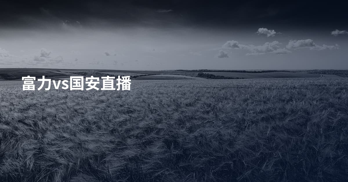 富力vs国安直播
