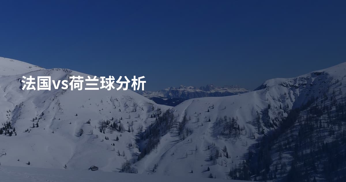 法国vs荷兰球分析
