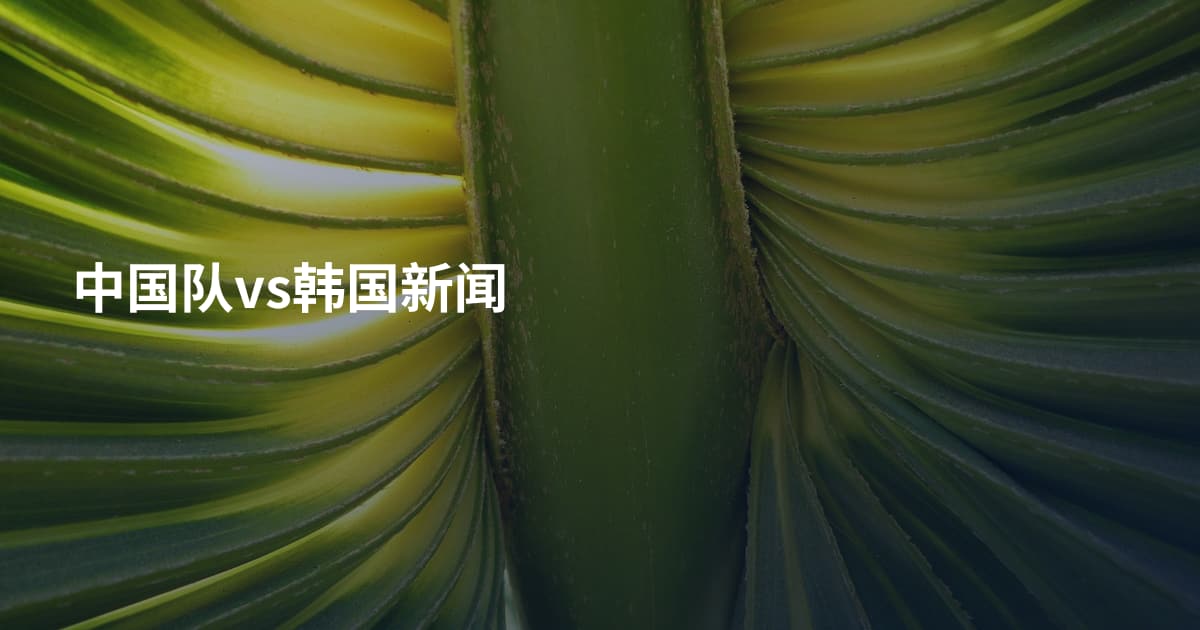 中国队vs韩国新闻