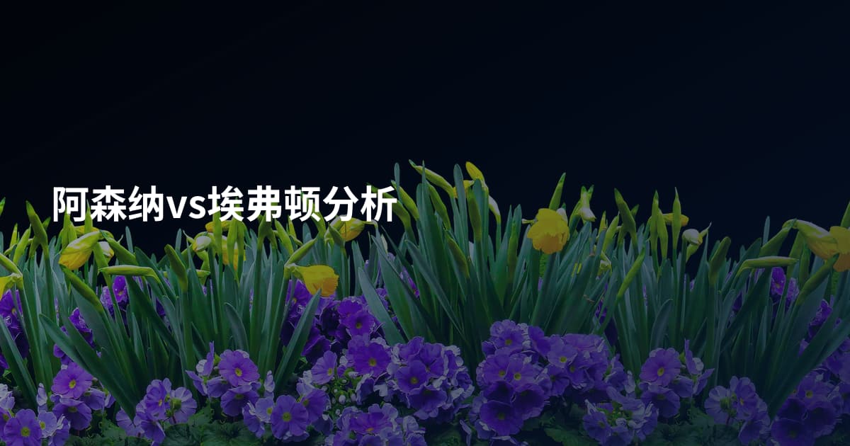 阿森纳vs埃弗顿分析