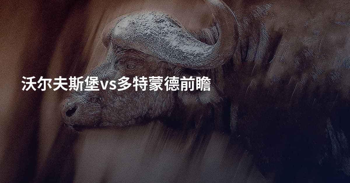 沃尔夫斯堡vs多特蒙德前瞻
