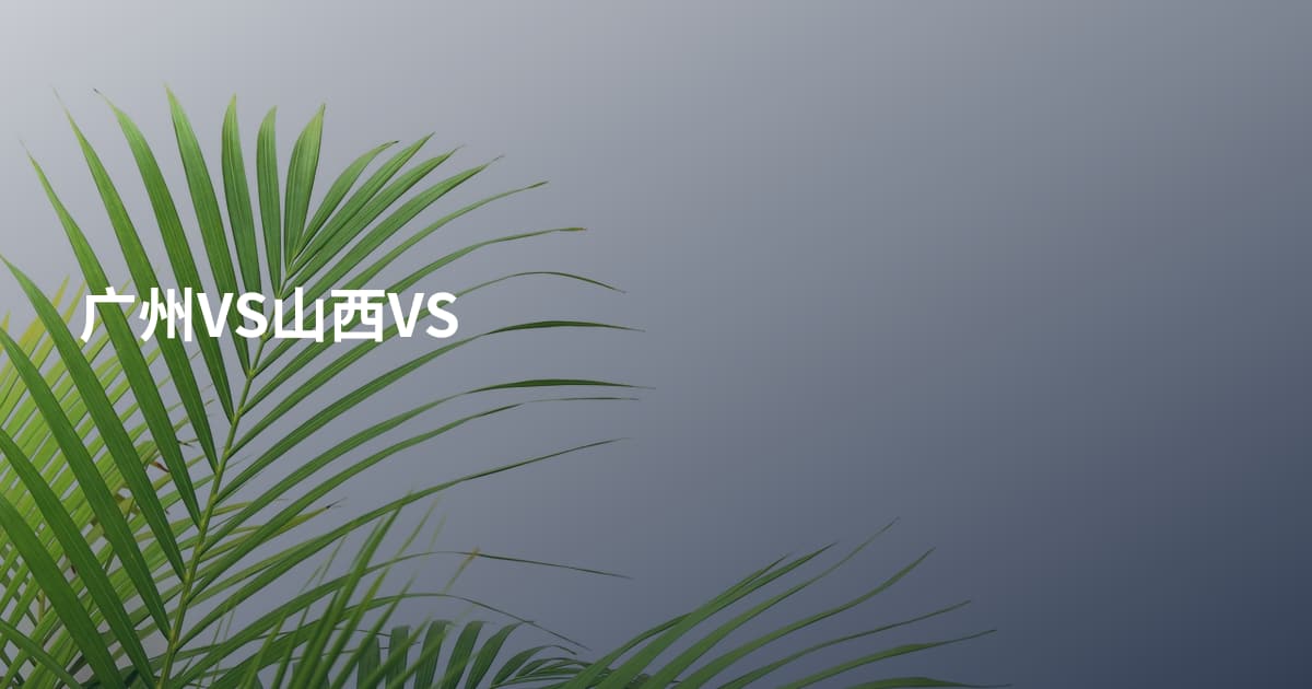 广州VS山西VS