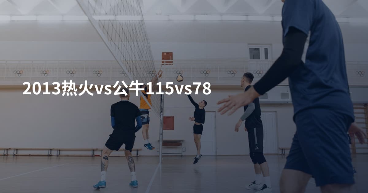 2013热火vs公牛115vs78