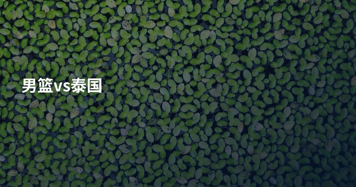 男篮vs泰国
