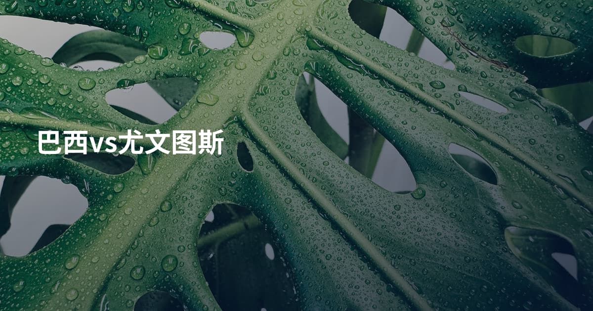 巴西vs尤文图斯