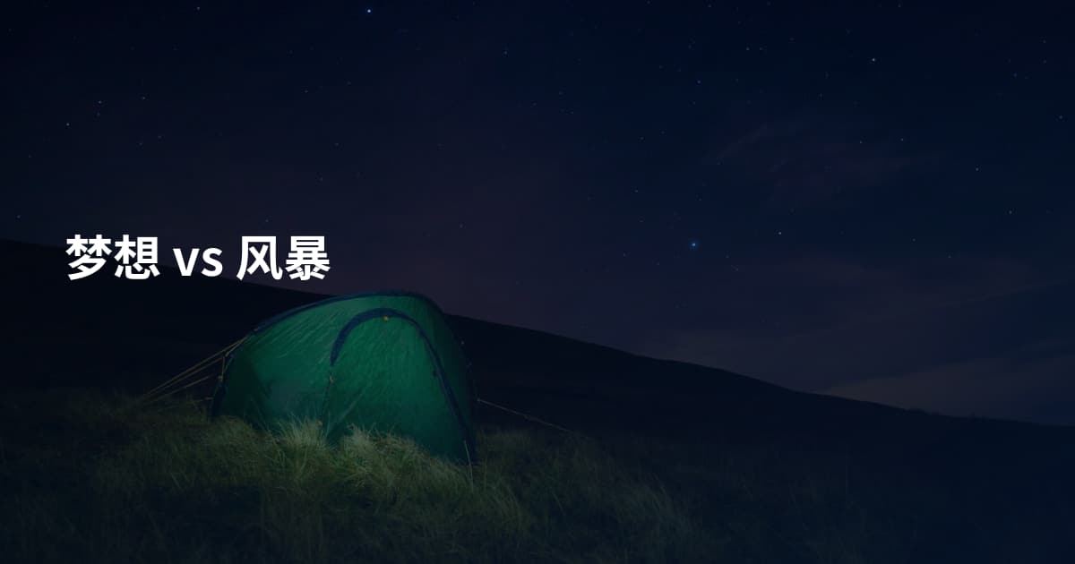 梦想 vs 风暴