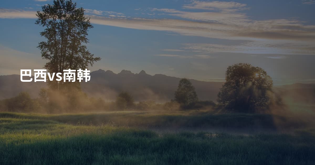 巴西vs南韩