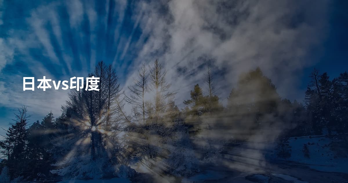 日本vs印度