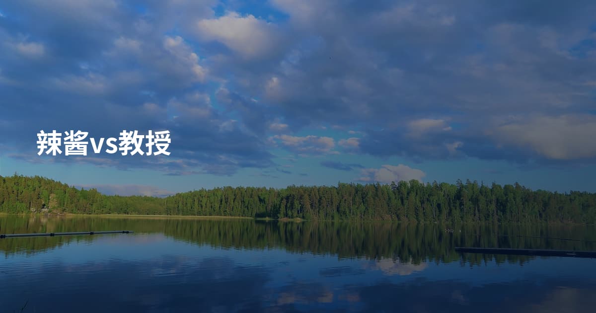 辣酱vs教授