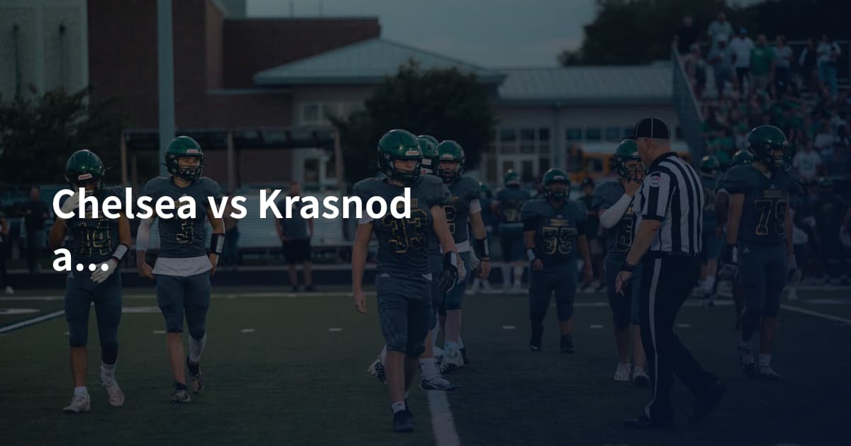 Chelsea vs Krasnodar