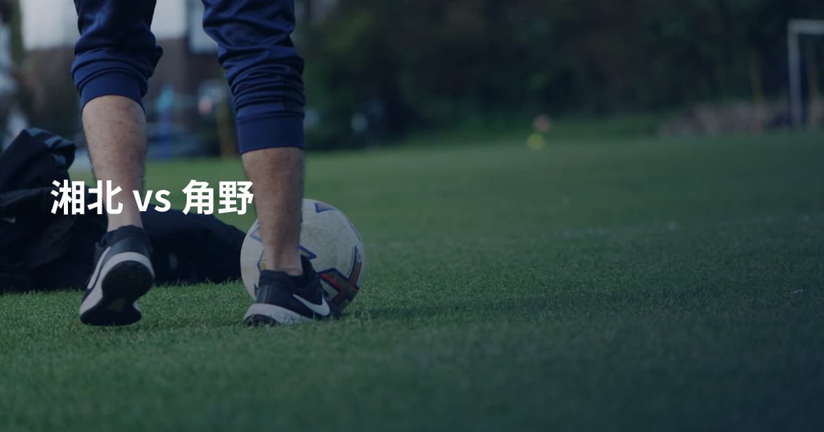湘北 vs 角野