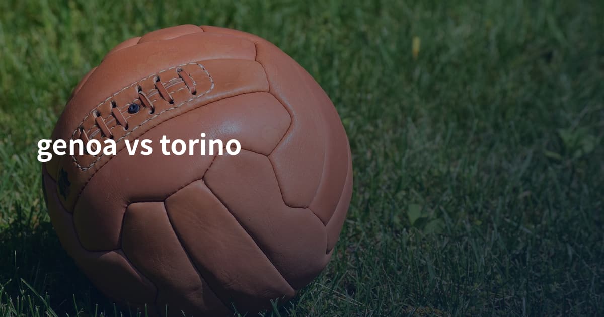 genoa vs torino