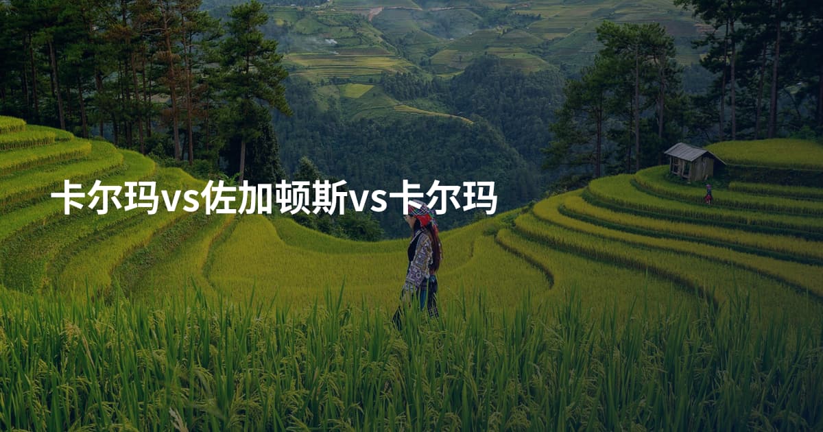 卡尔玛vs佐加顿斯vs卡尔玛