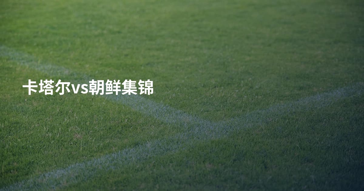 卡塔尔vs朝鲜集锦