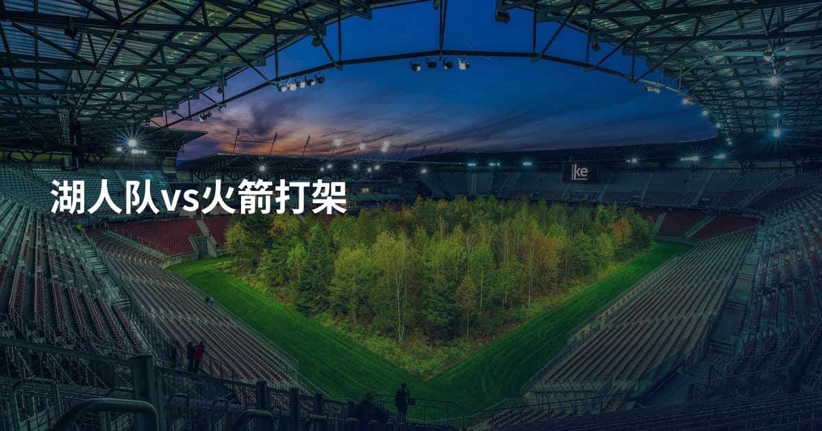 湖人队vs火箭打架