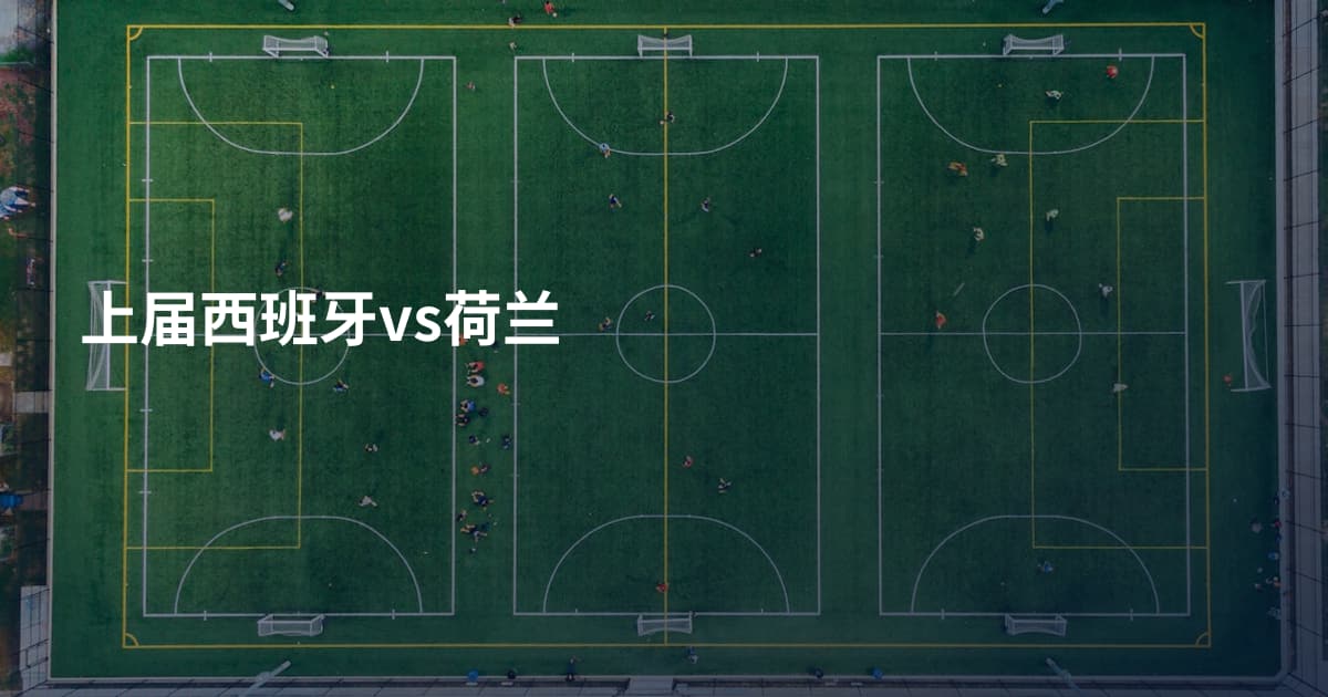 上届西班牙vs荷兰