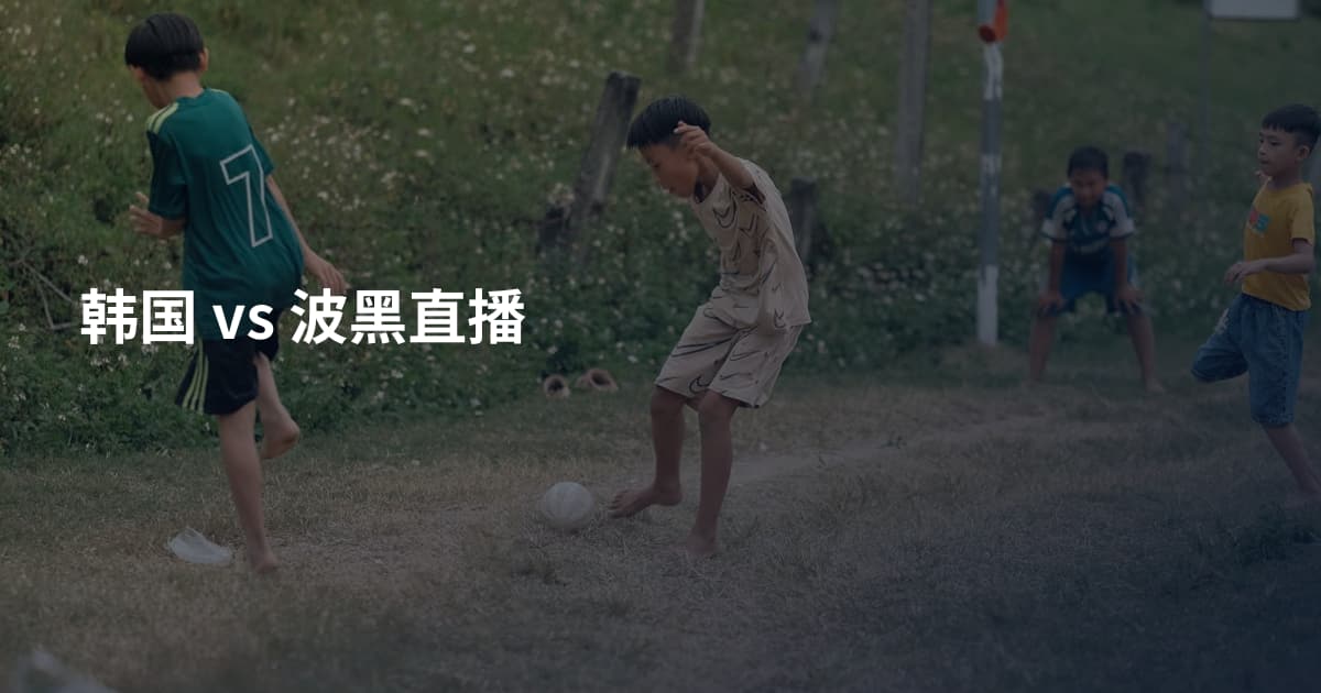 韩国 vs 波黑直播