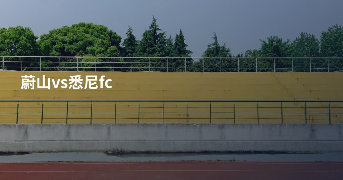 蔚山vs悉尼fc