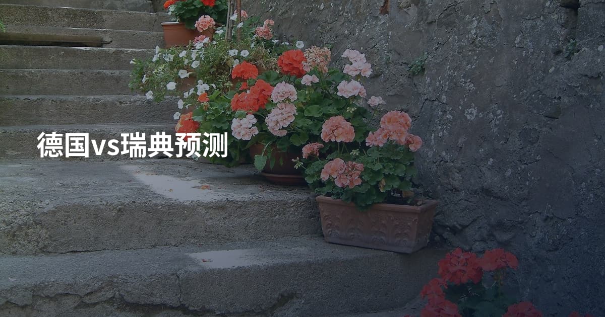 德国vs瑞典预测