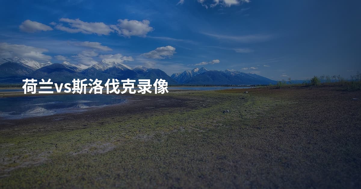 荷兰vs斯洛伐克录像