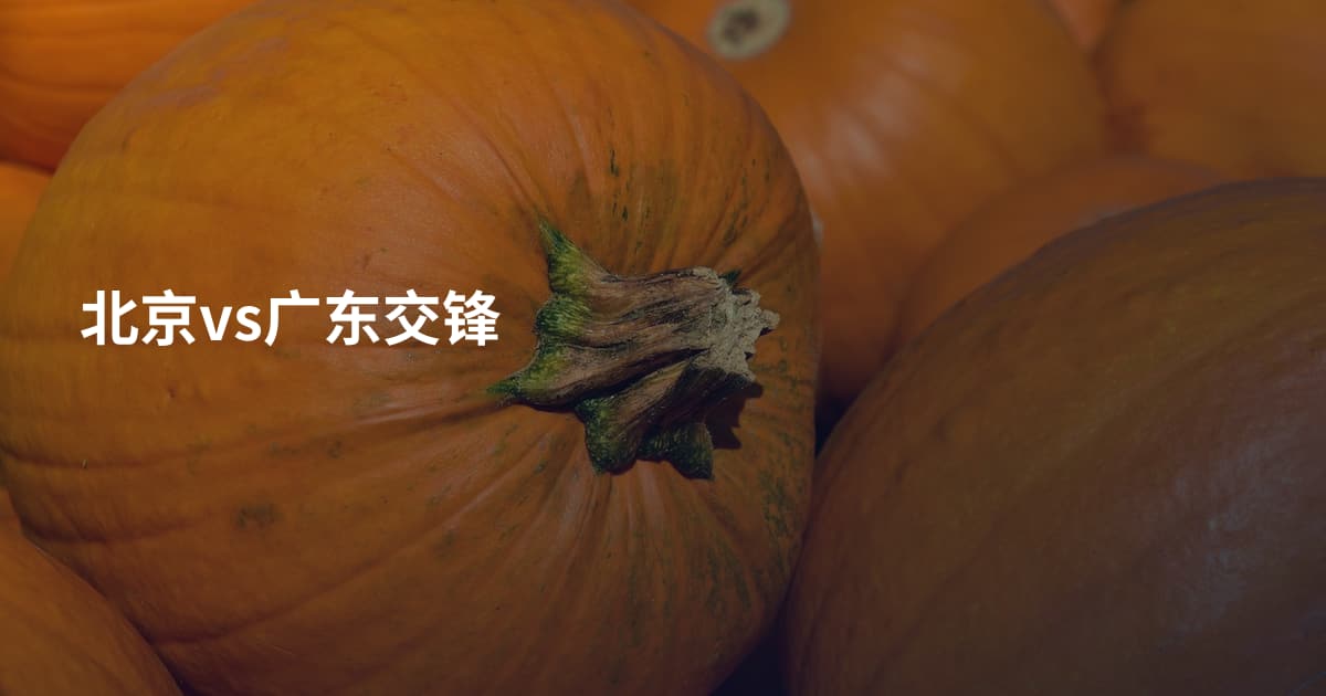 北京vs广东交锋
