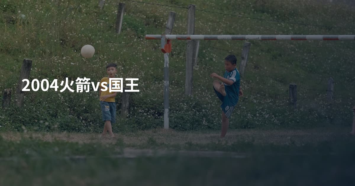2004火箭vs国王