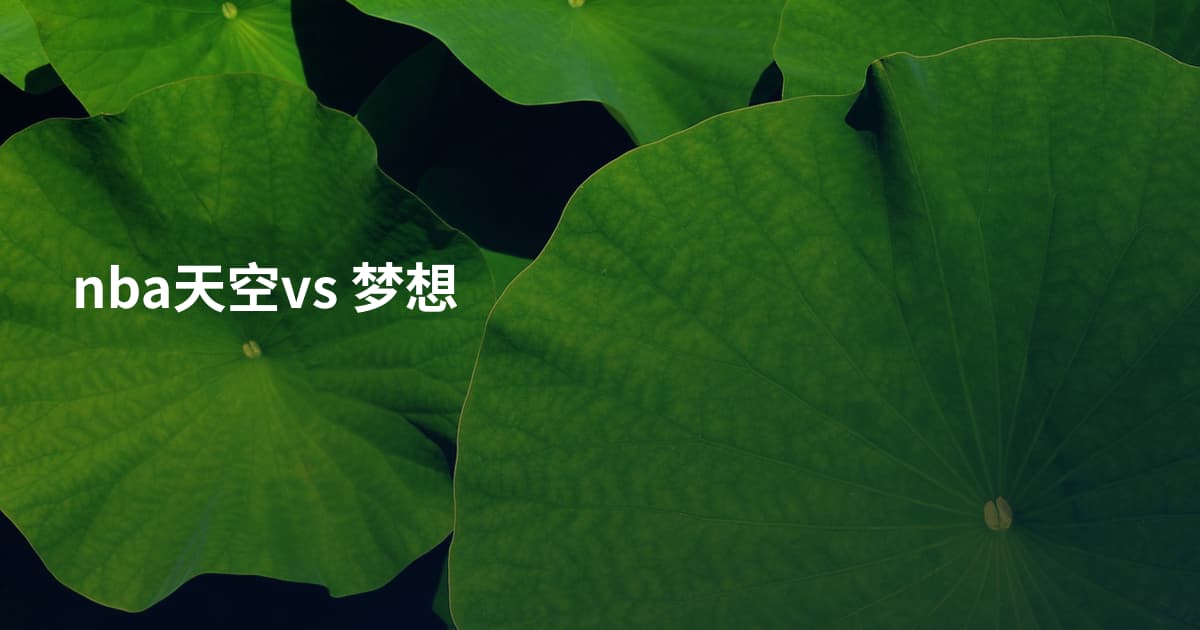 nba天空vs 梦想