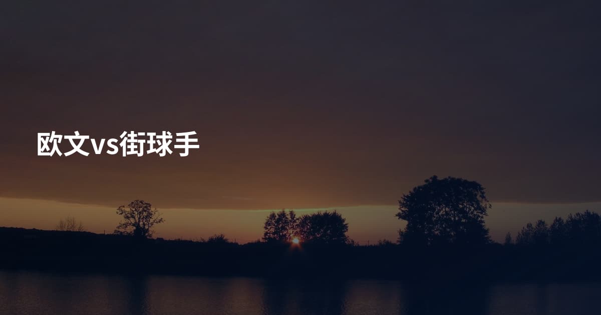 欧文vs街球手