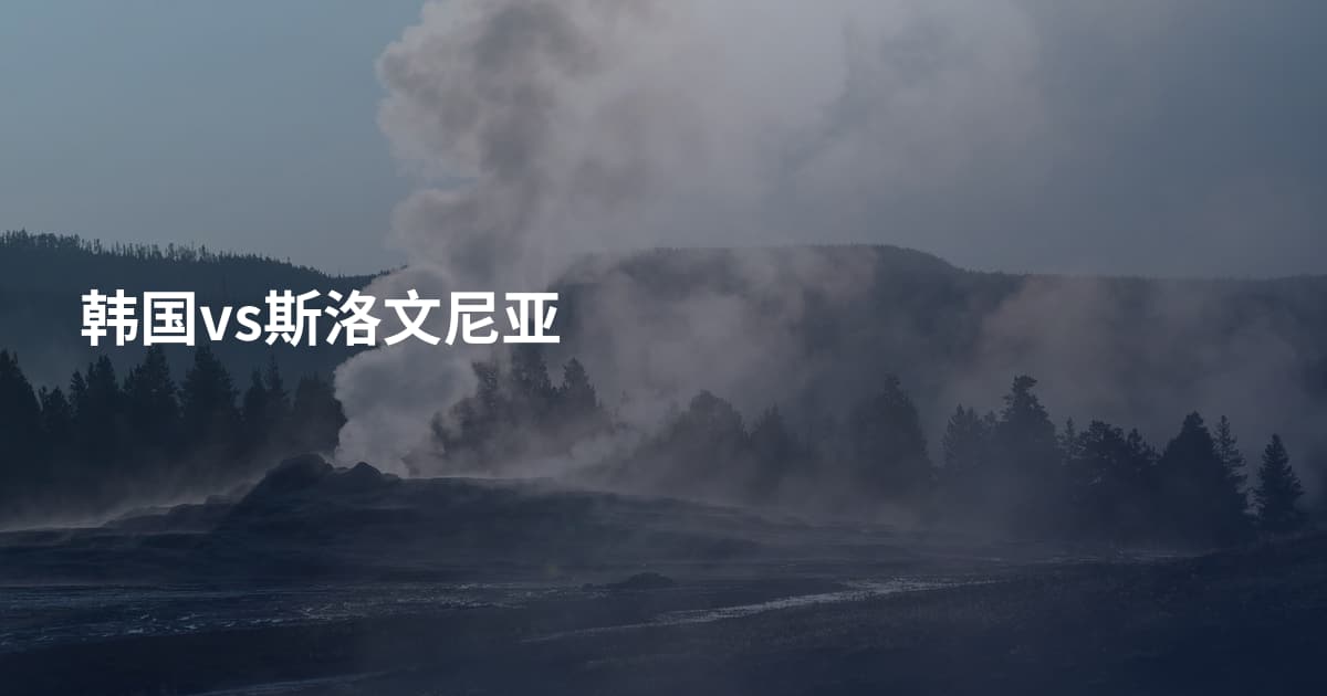 韩国vs斯洛文尼亚