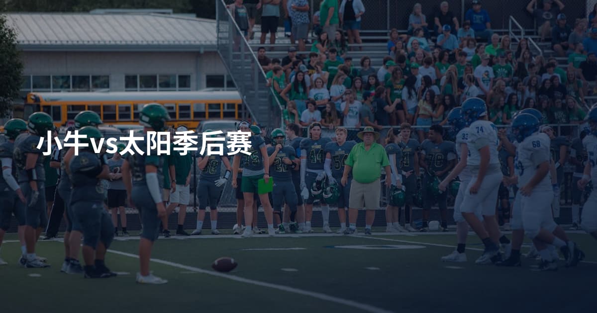 小牛vs太阳季后赛