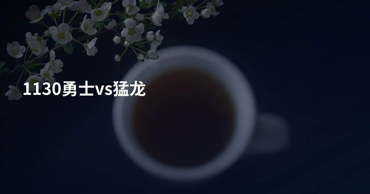 1130勇士vs猛龙
