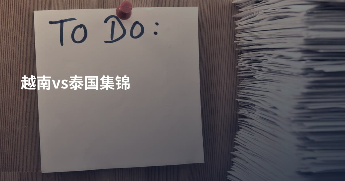 越南vs泰国集锦
