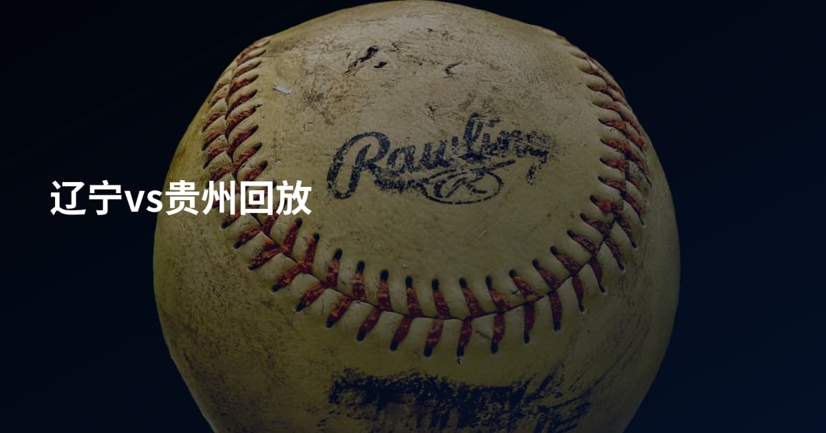 辽宁vs贵州回放