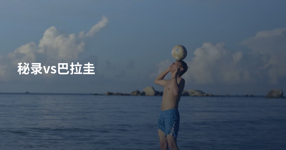 秘录vs巴拉圭