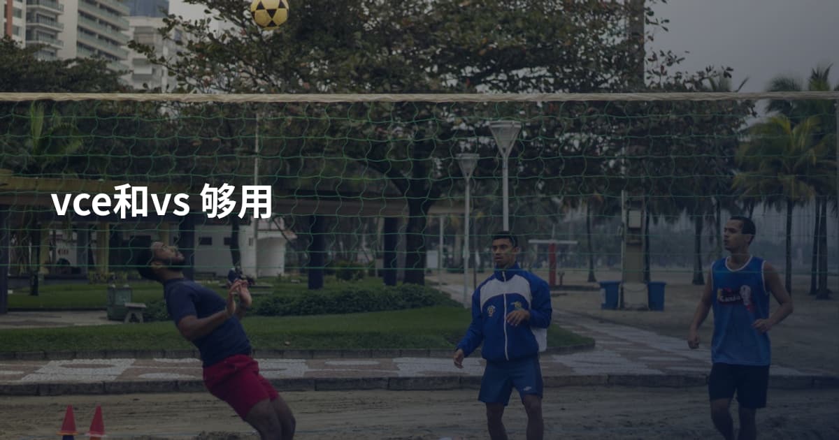 vce和vs 够用