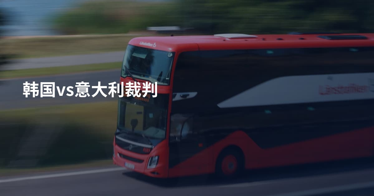 韩国vs意大利裁判