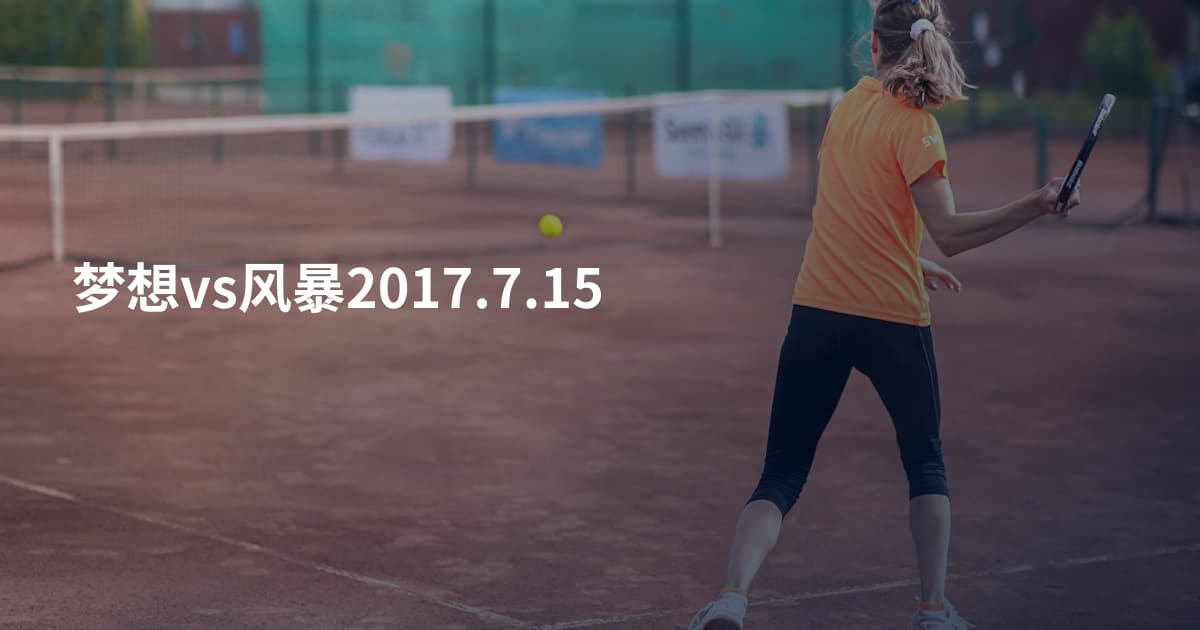 梦想vs风暴2017.7.15
