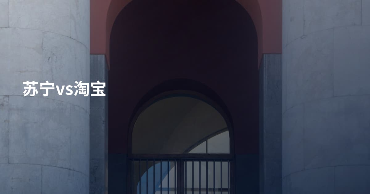 苏宁vs淘宝