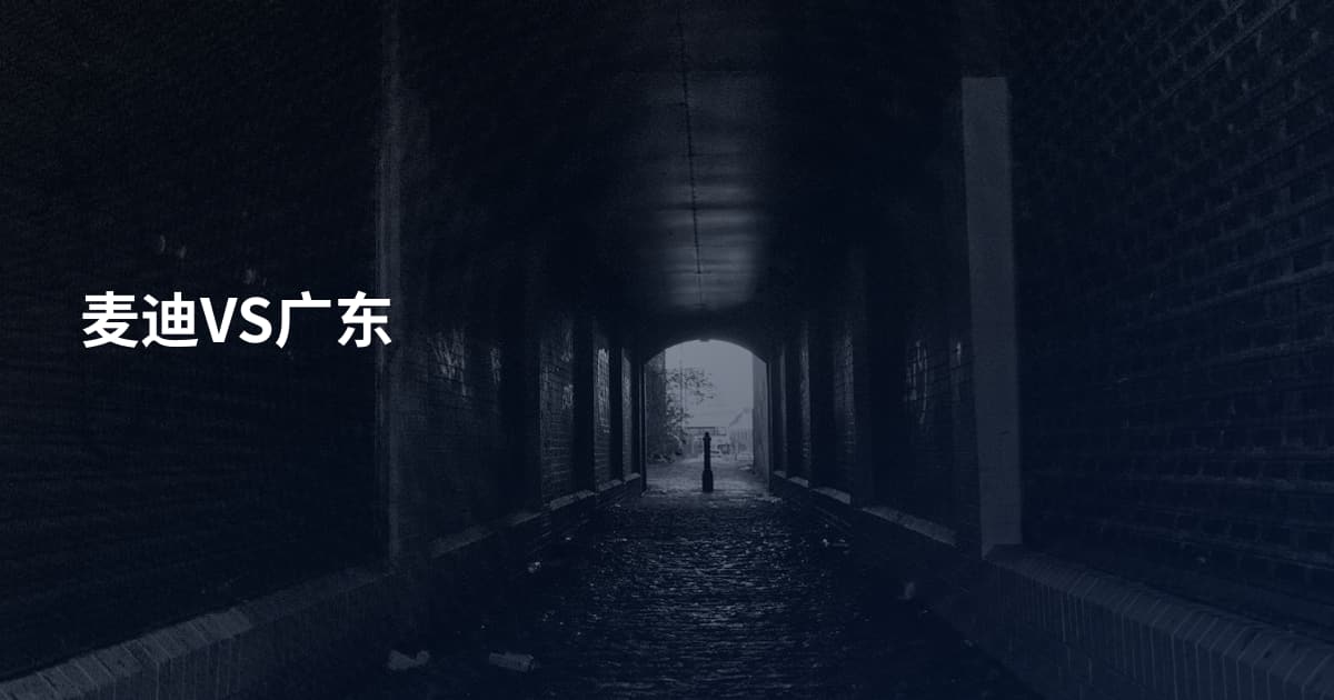 麦迪VS广东