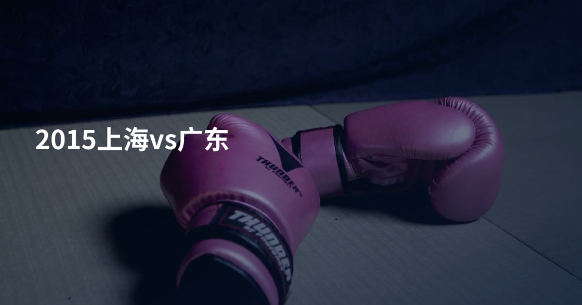 2015上海vs广东
