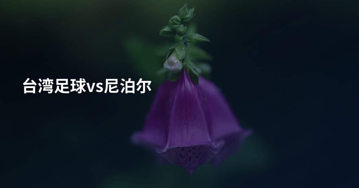 台湾足球vs尼泊尔