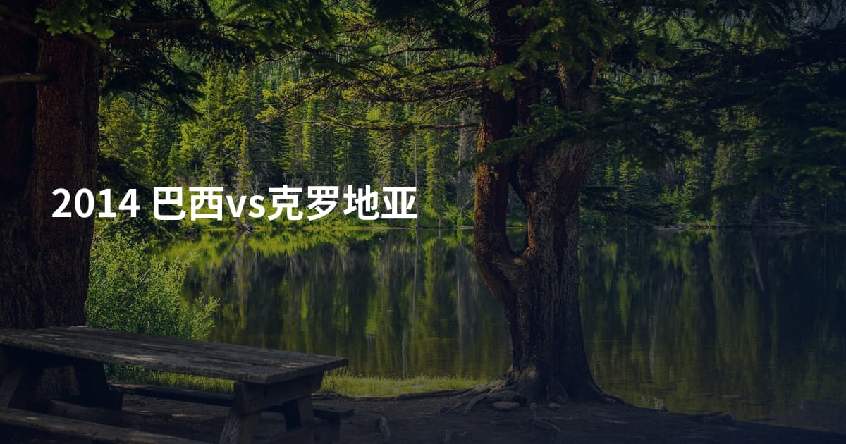 2014 巴西vs克罗地亚