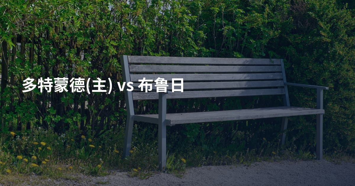 多特蒙德(主) vs 布鲁日