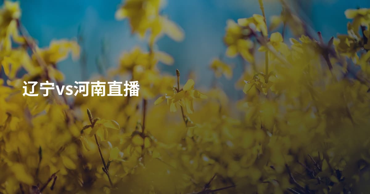 辽宁vs河南直播