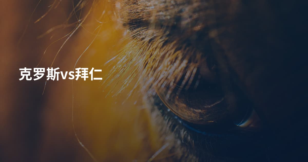 克罗斯vs拜仁