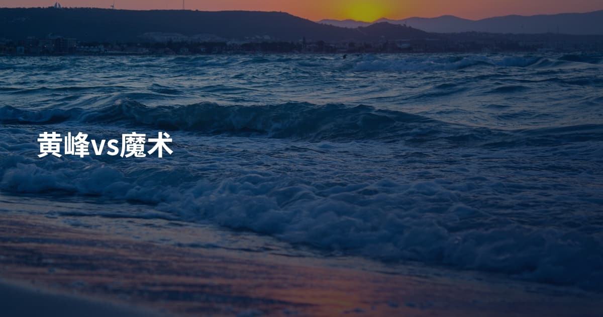 黄峰vs魔术