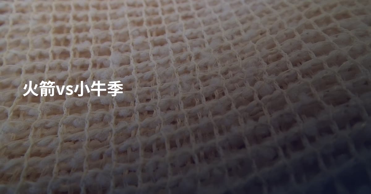 火箭vs小牛季