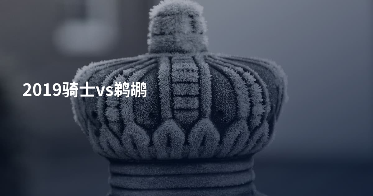 2019骑士vs鹈鹕