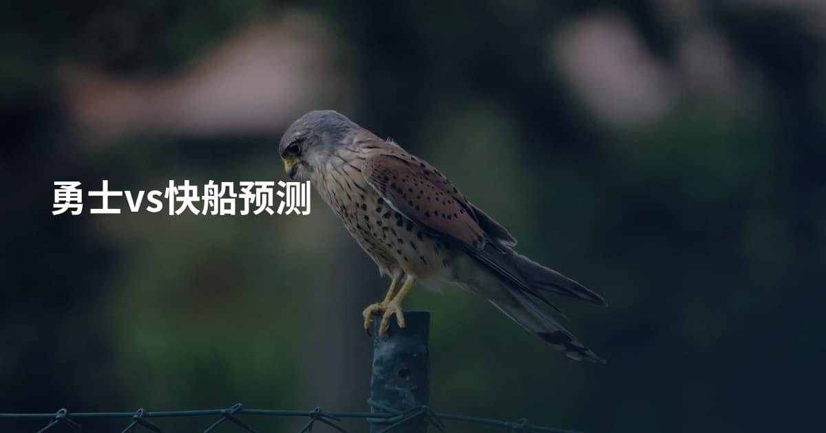 勇士vs快船预测