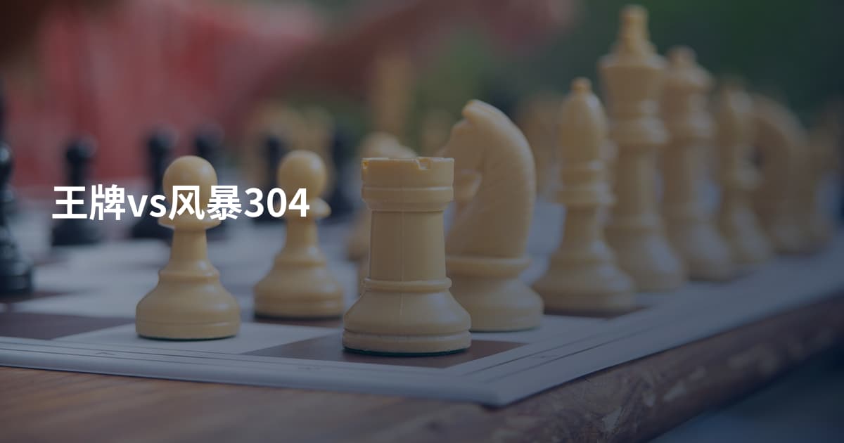 王牌vs风暴304